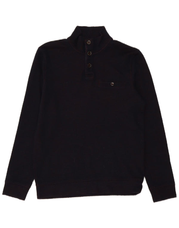 Męski sweter zapinany na guziki Ted Baker, rozmiar 2, mały, granatowy, nowoczesny