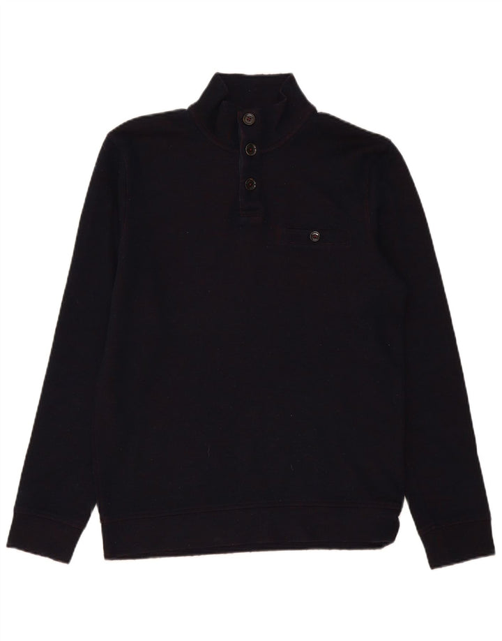 Męski sweter zapinany na guziki Ted Baker, rozmiar 2, mały, granatowy, nowoczesny