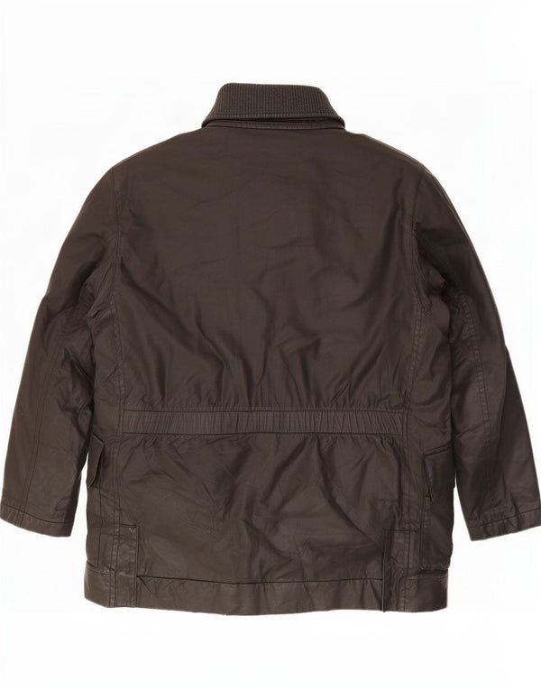 Męska kurtka z woskowanej bawełny Hugo Boss UK 42 XL w kolorze czarnym
