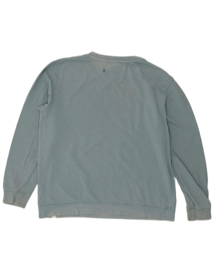 Męska bluza z grafiką Rip Curl, mała, niebieska, bawełniana