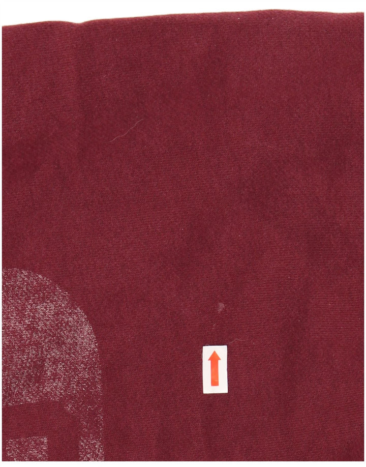 Męska bluza z grafiką SUPERDRY, średnia, bordowa bawełna