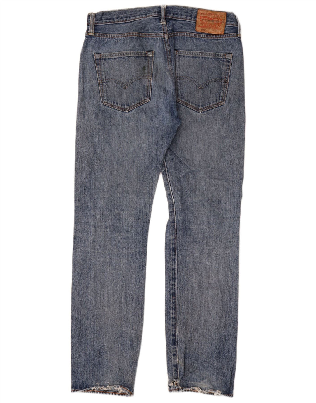 Męskie jeansy Levi's 501 w trudnej sytuacji W32 L32 Niebieska bawełna