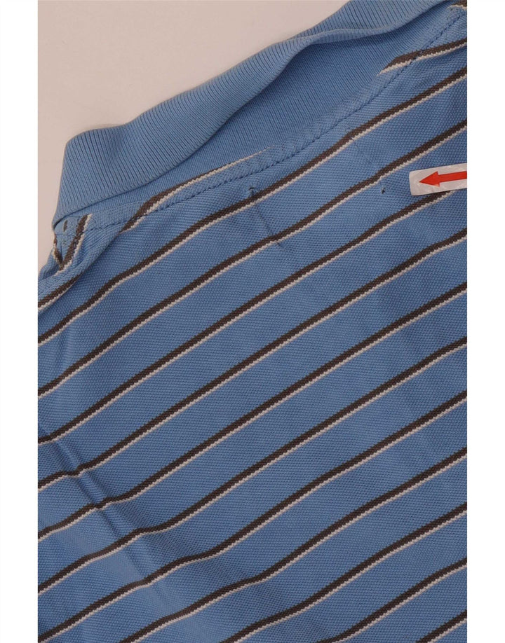 Męska koszulka polo Ralph Lauren w małe niebieskie paski
