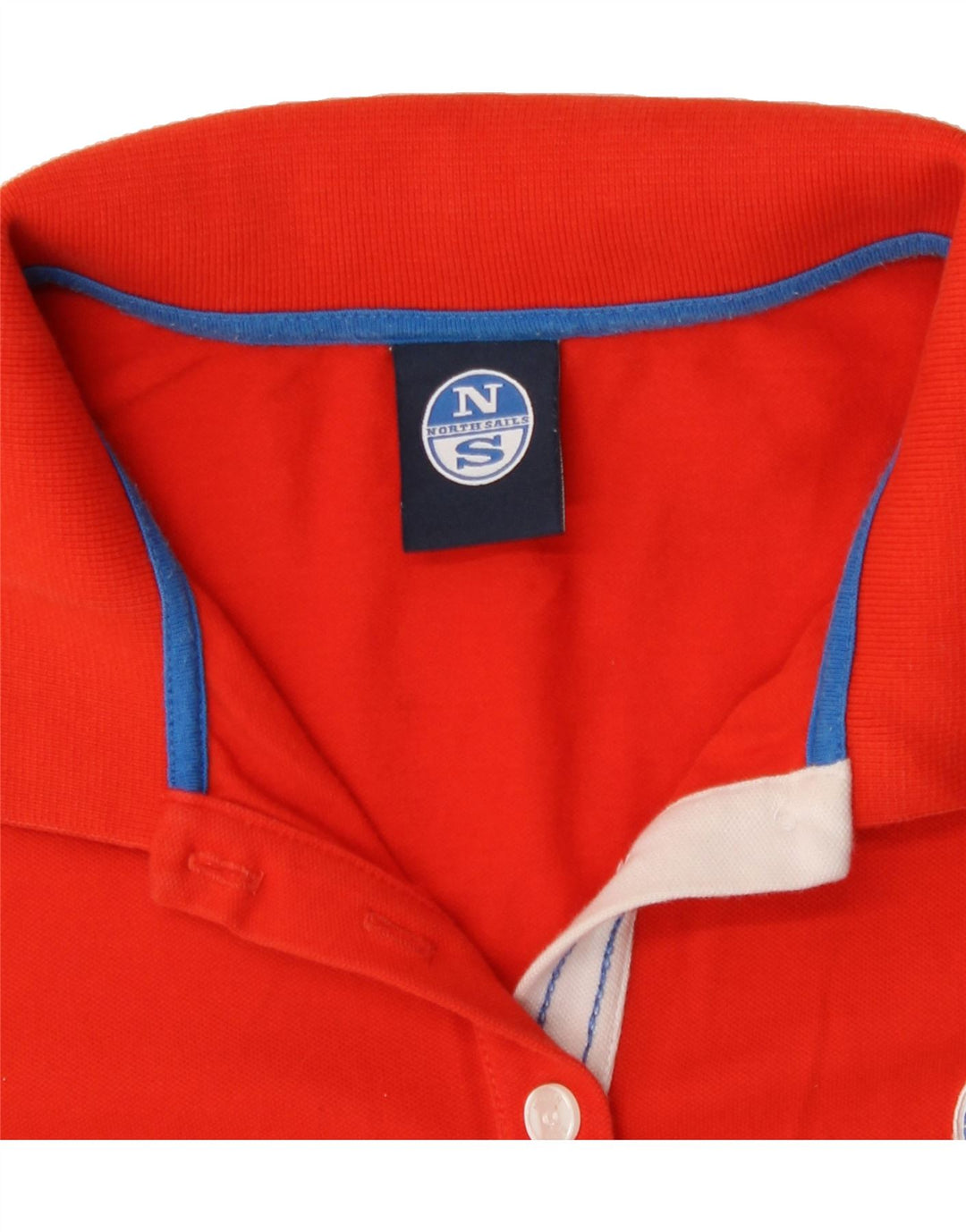 NORTH SAILS Womens Polo Shirt UK 10 Small Orange Vintage North Sails and Second-Hand North Sails from Messina Hembry 