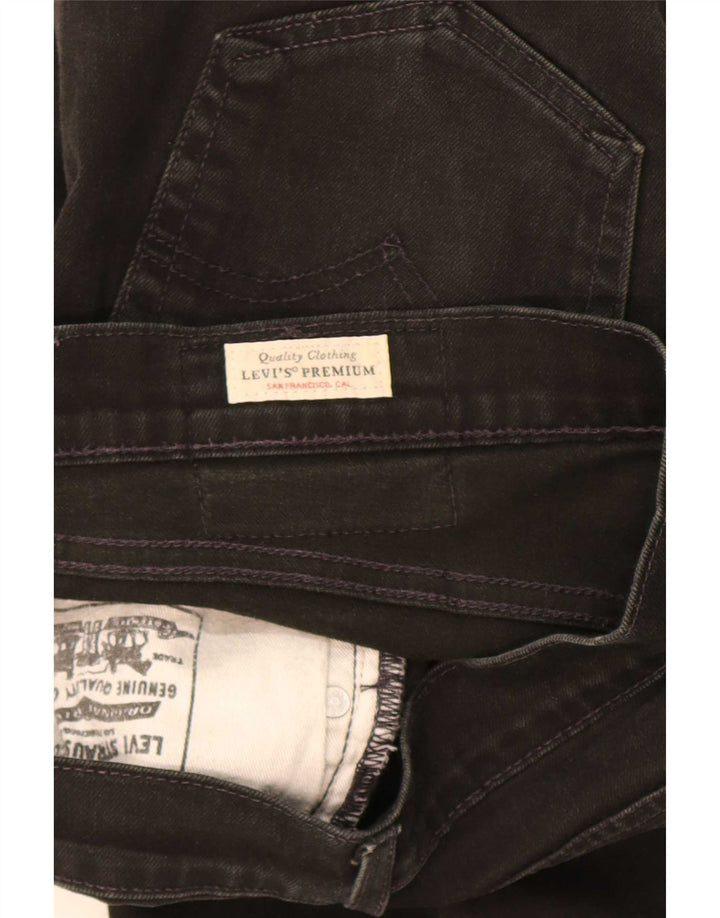 Męskie proste dżinsy Levi's W30 L32 Czarna bawełna