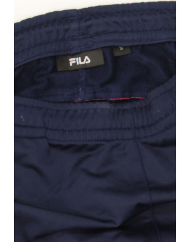 FILA Womens Tracksuit Trousers UK 10 Small  Navy Blue Polyester Vintage Fila and Second-Hand Fila from Messina Hembry 