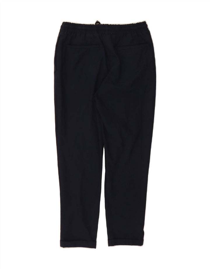 ZARA Womens Tracksuit Trousers UK 12 Medium  Navy Blue Polyester Vintage Zara and Second-Hand Zara from Messina Hembry 