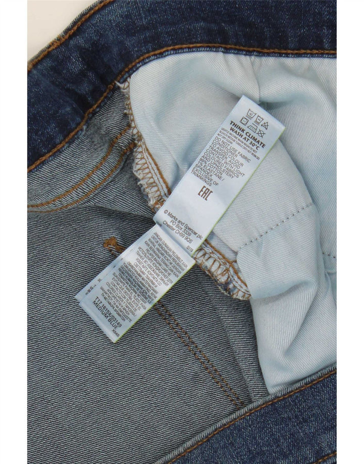 Marks & Spencer Męskie proste dżinsy W50 L29 Niebieskie bawełniane