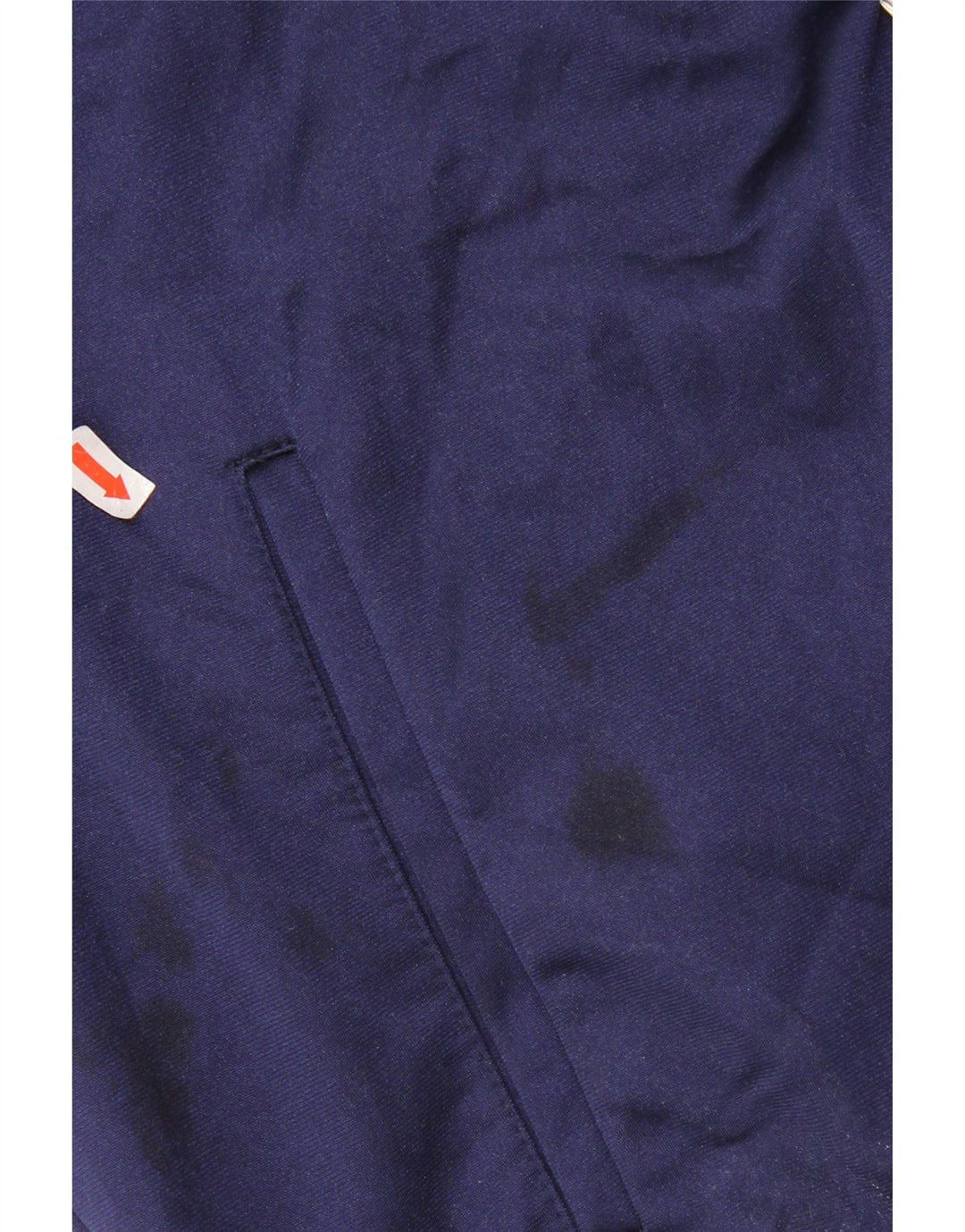 Męska kurtka dresowa Asics z grafiką, średnia, granatowa, sportowa z blokami kolorów