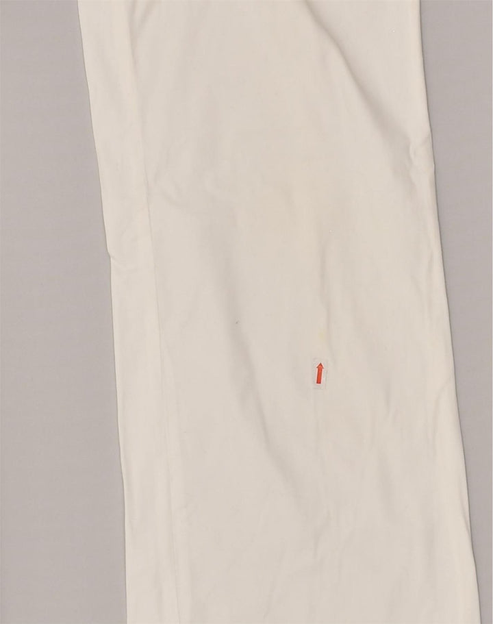 BENETTON Womens Straight Chino Trousers IT 42 Medium W32 L30 White Cotton | Vintage Benetton | Thrift | Second-Hand Benetton | Used Clothing | Messina Hembry 