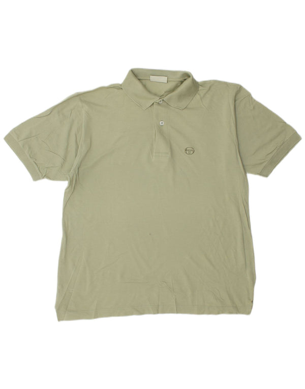 Męska koszulka polo Sergio Tacchini IT 48 Średnia zielona bawełna