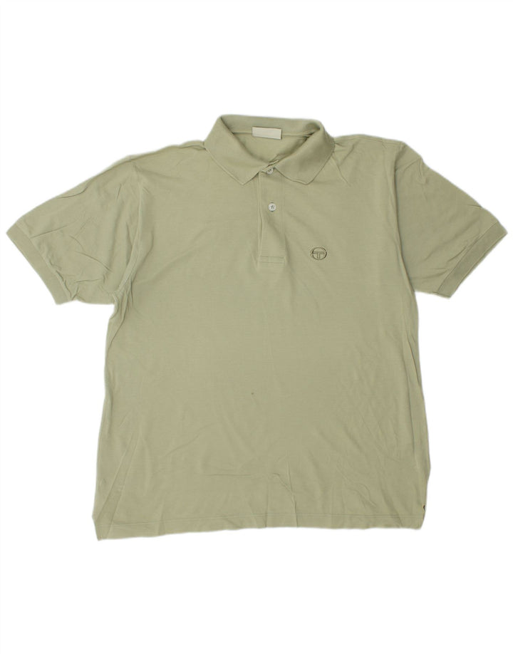 Męska koszulka polo Sergio Tacchini IT 48 Średnia zielona bawełna