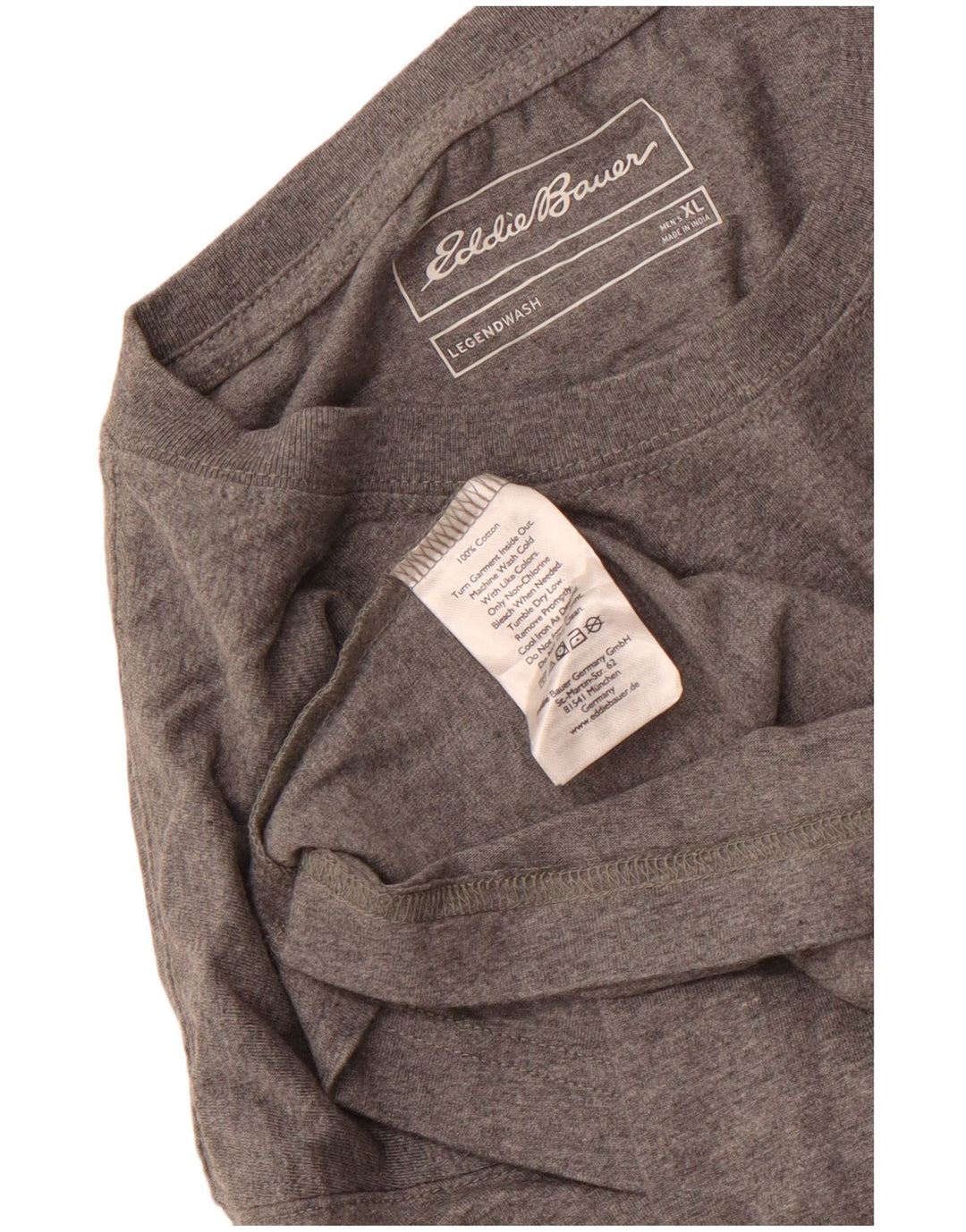 T-shirt męski EDDIE BAUER Top XL, szary, bawełniany
