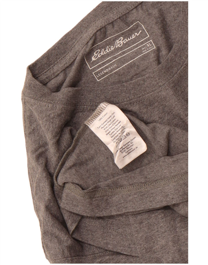 T-shirt męski EDDIE BAUER Top XL, szary, bawełniany