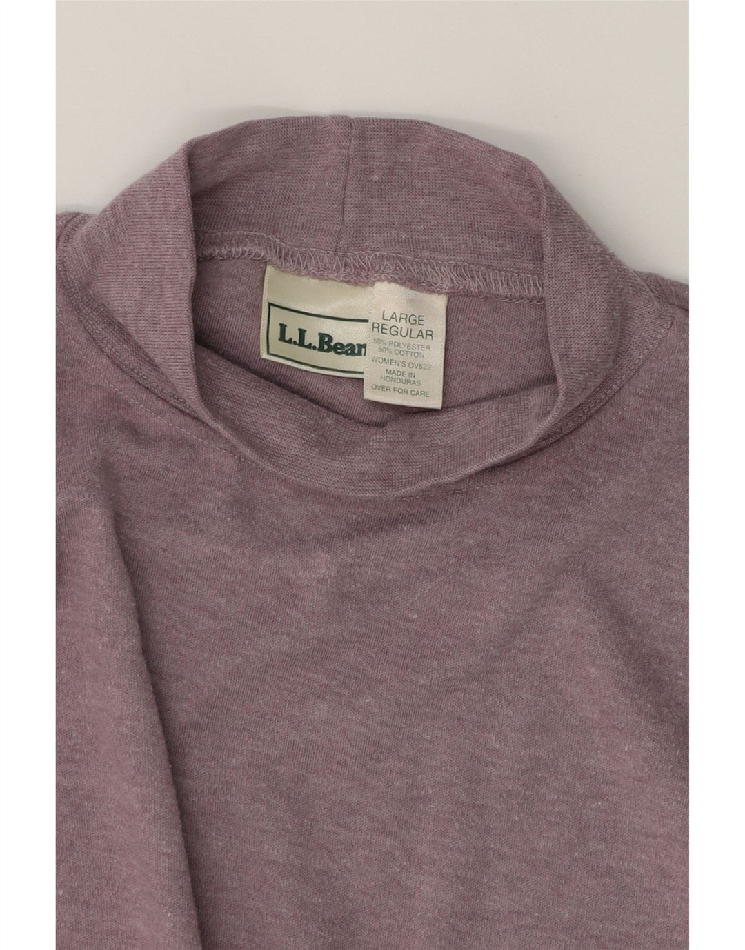 L.L.BEAN Womens Top Long Sleeve UK 16 Large Purple Polyester Vintage L.L.Bean and Second-Hand L.L.Bean from Messina Hembry 