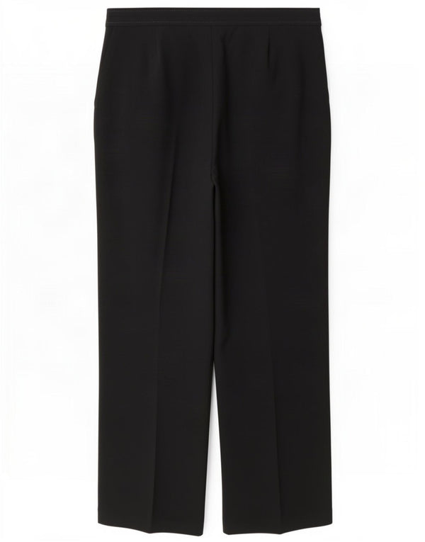 Marks & Spencer Damskie spodnie codzienne z szerokimi nogawkami UK 14 Large W34 L30 Czarne