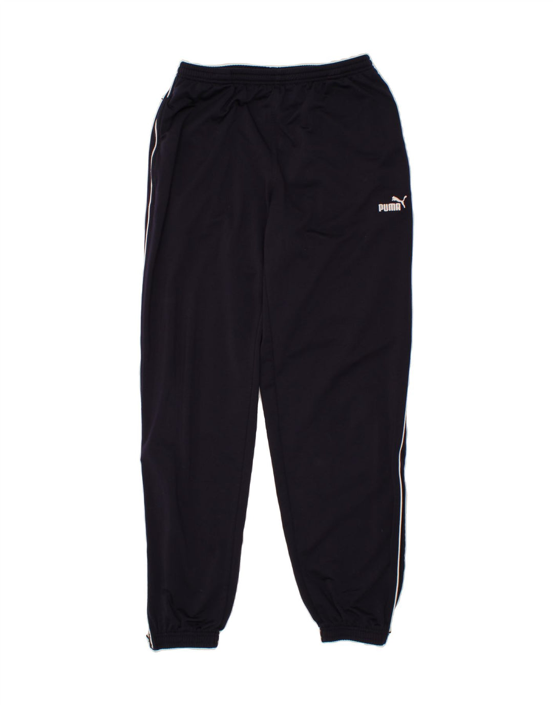 PUMA Mens Tracksuit Trousers Joggers Medium Navy Blue Polyester Vintage Puma and Second-Hand Puma from Messina Hembry 