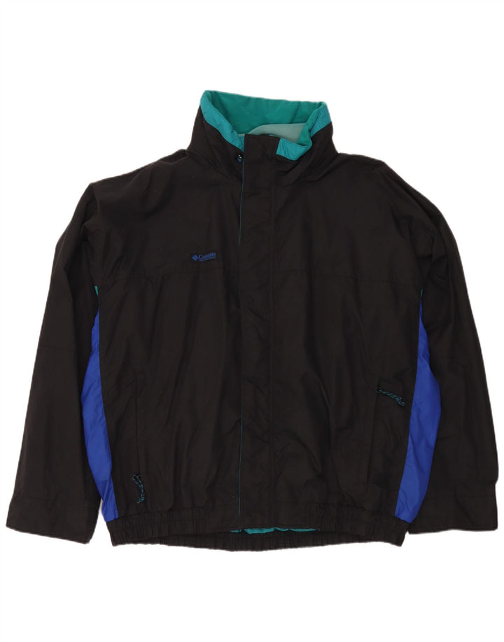 Męska kurtka wiatrówka Columbia Bugaboo UK 44 2XL Czarny nylon z blokami kolorów