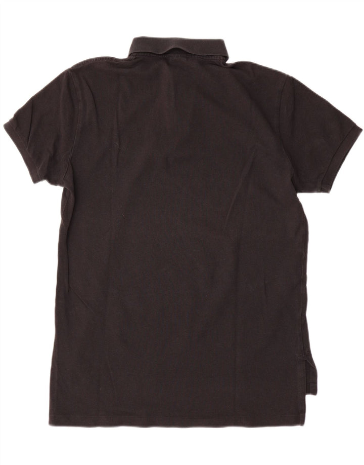 Polo Ralph Lauren Męska koszulka polo o dopasowanym kroju, średnia czarna bawełniana