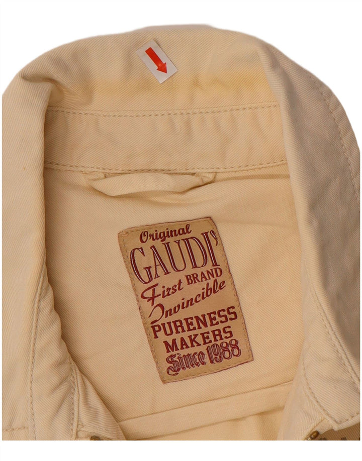 GAUDI Womens Utility Jacket UK 16 Large Beige