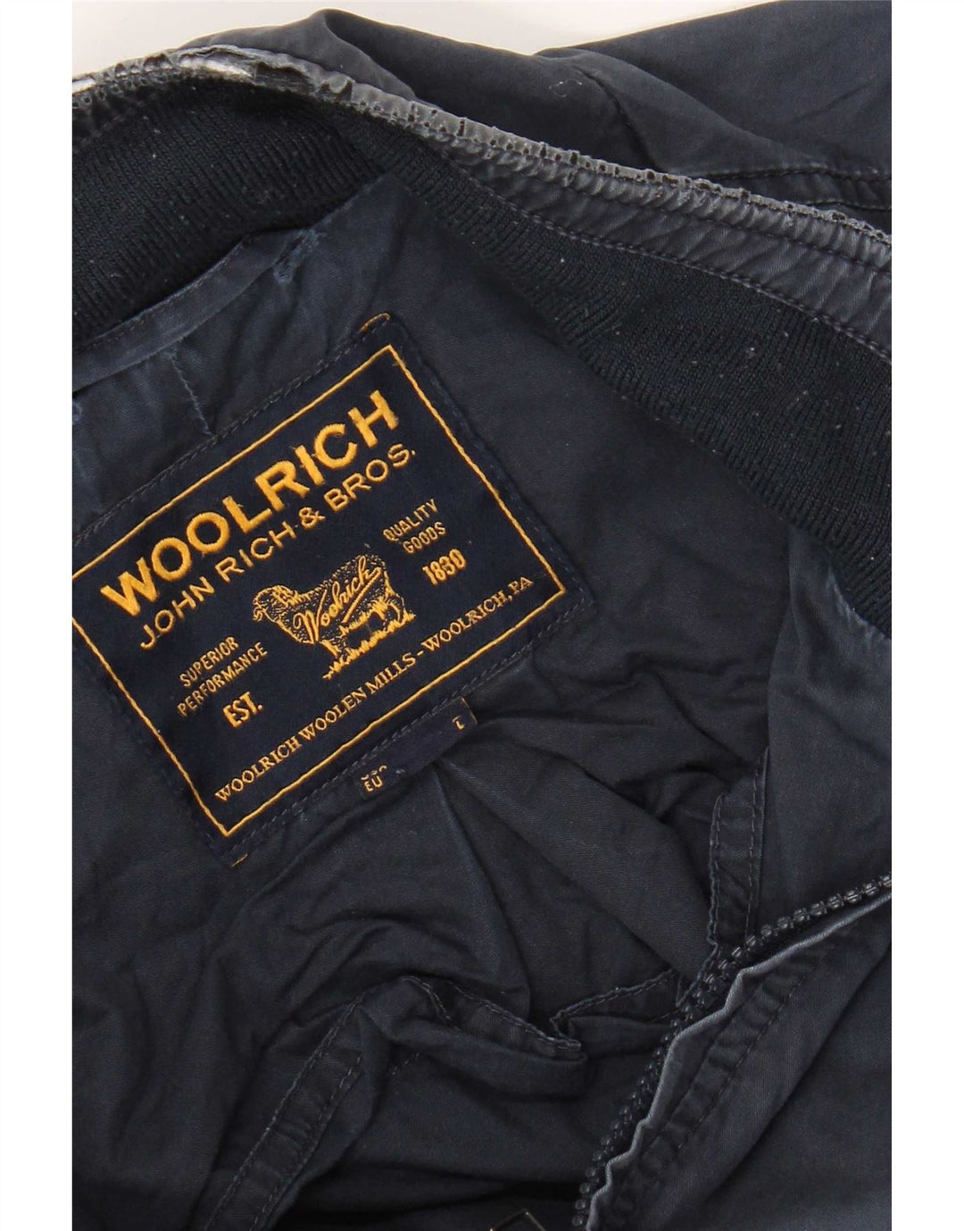 Woolrich Męska kurtka bomber IT 50 Large Navy Blue