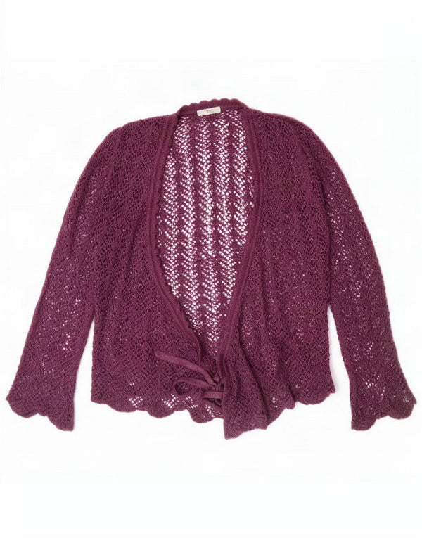 Marks & Spencer Damski kardigan oversize UK 10 mały fioletowy
