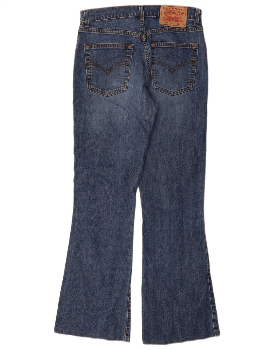 Damskie dżinsy Levi's 525 Bootcut W29 L30 Niebieska bawełna