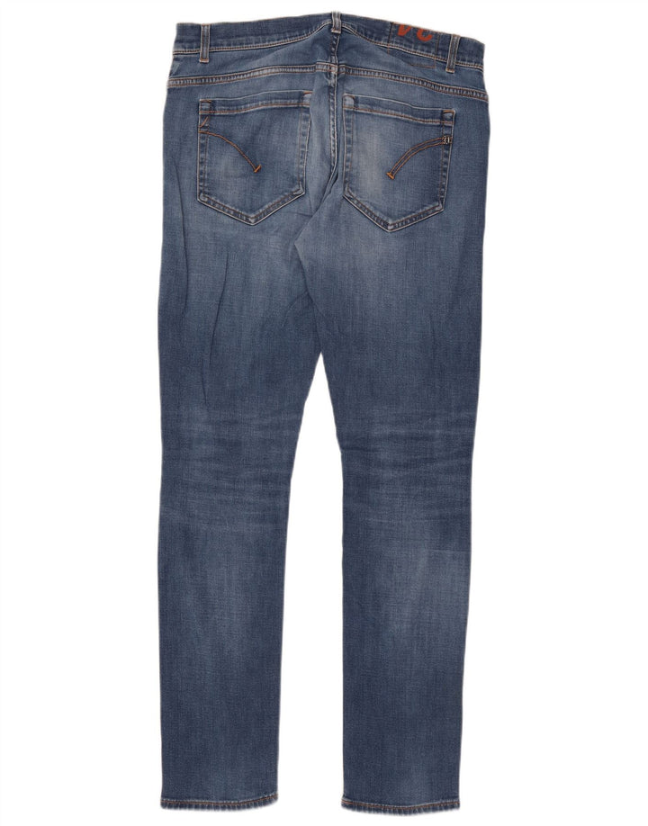 Dondup Męskie George Skinny Jeans W34 L32 Niebieska bawełna