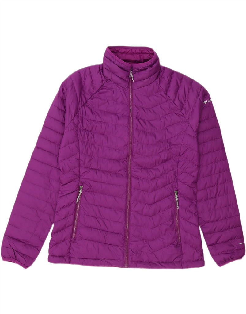 COLUMBIA Womens Padded Jacket UK 18 XL Purple Polyester Vintage Columbia and Second-Hand Columbia from Messina Hembry 