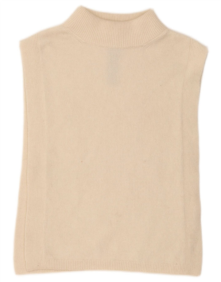 Tank top damski Massimo Dutti UK 12 w kolorze średniej beżowej wełny alpaki