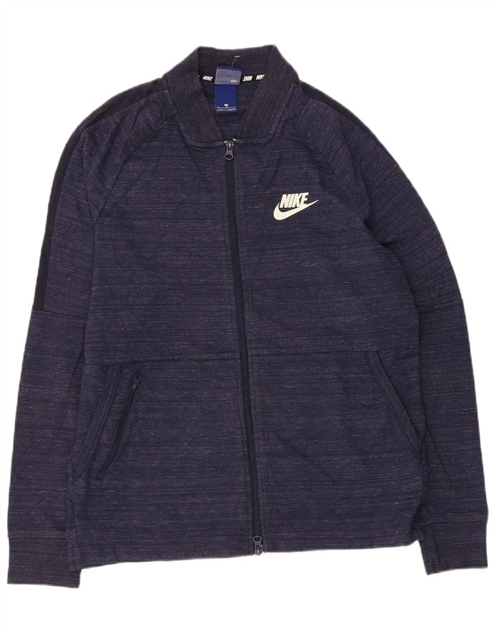 Kurtka męska dresowa Nike, średnia, granatowa, bawełniana w cętki