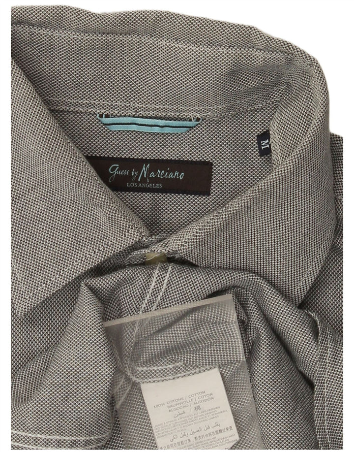 Koszula męska Guess By Marciano, średnioszara, bawełniana