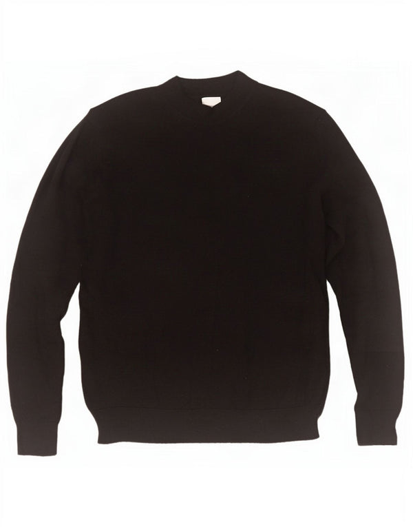 Zara Męski sweter z golfem XL, czarny akryl