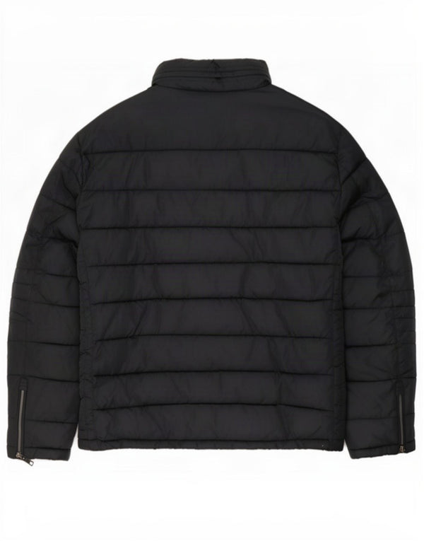 Męska ocieplana kurtka z kapturem Zara UK 42 XL, granatowa, nylonowa