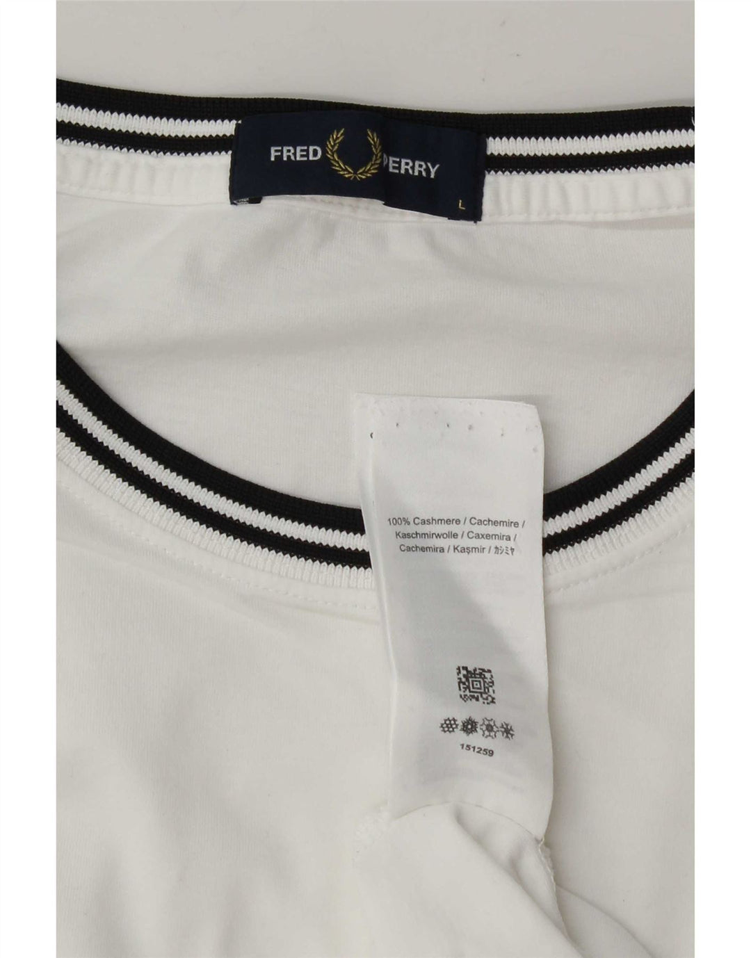 T-shirt męski Fred Perry, duży, kaszmirowy, w białe paski