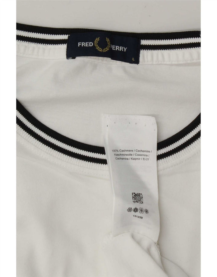 T-shirt męski Fred Perry, duży, kaszmirowy, w białe paski