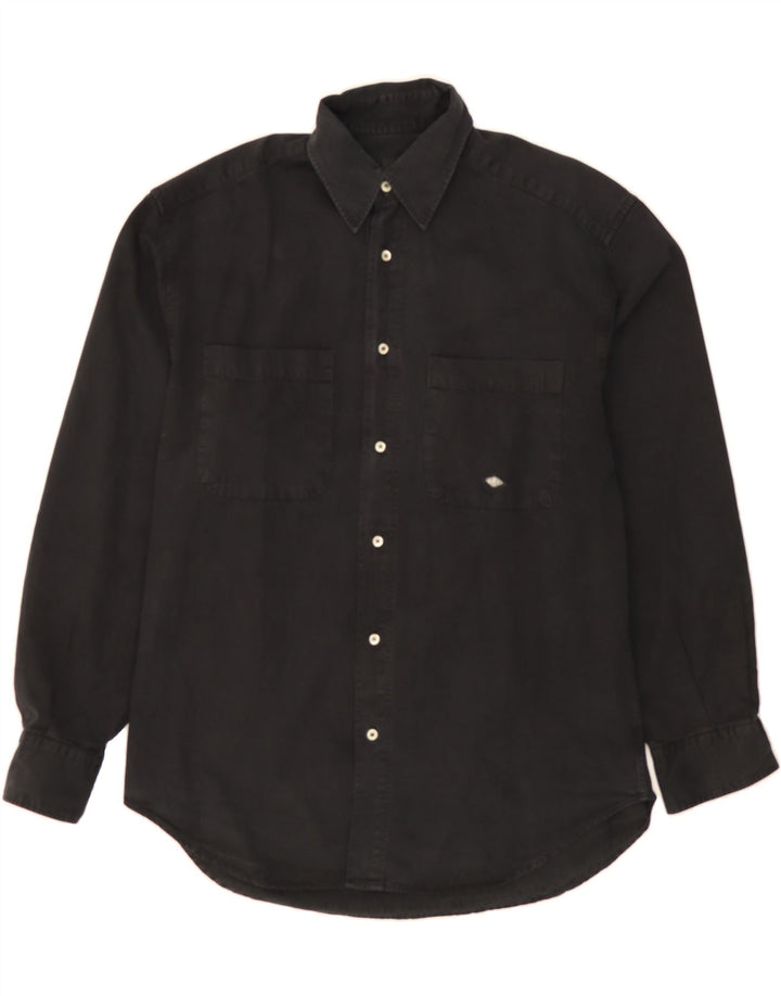 UNLIMITED Mens Shirt Large Black Vintage Unlimited and Second-Hand Unlimited from Messina Hembry 