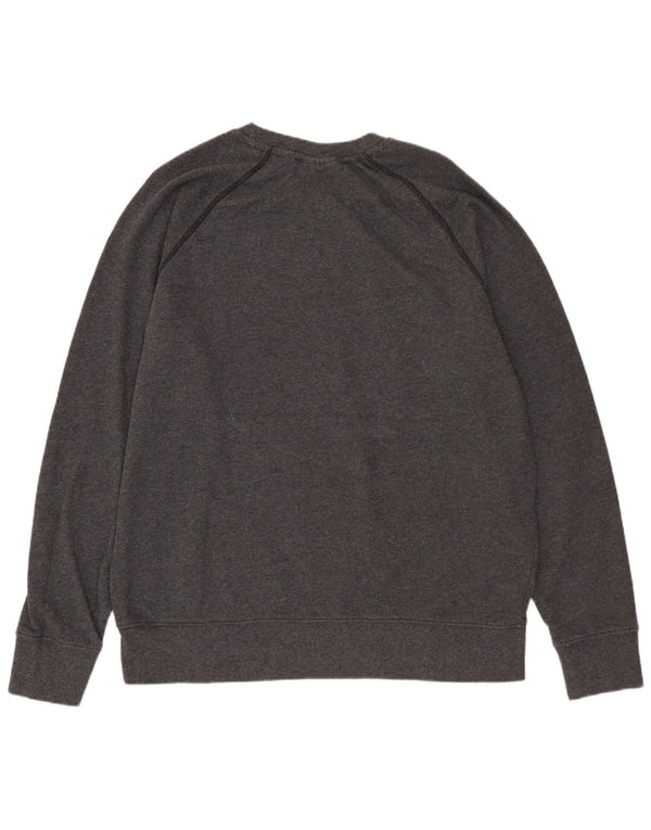 Męska bluza z grafiką REEBOK, średnioszara, bawełniana