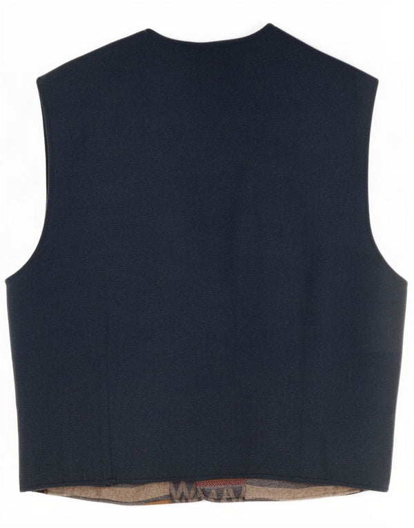 Vintage Mens Waistcoat Medium Multicoloured Geometric