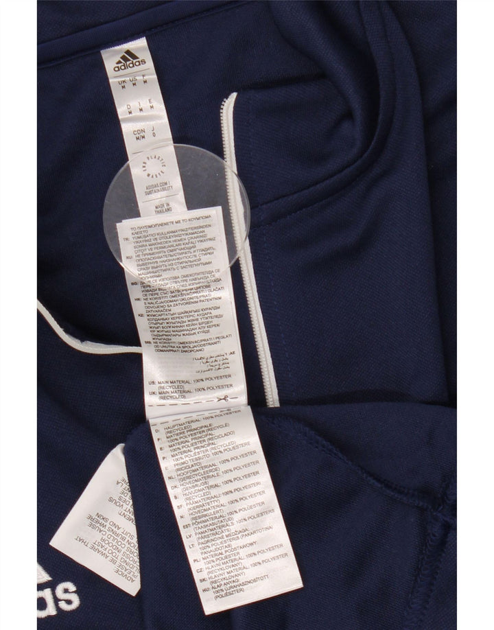 Dres męski Adidas Aeroready z zamkiem błyskawicznym na szyi, średni granatowy
