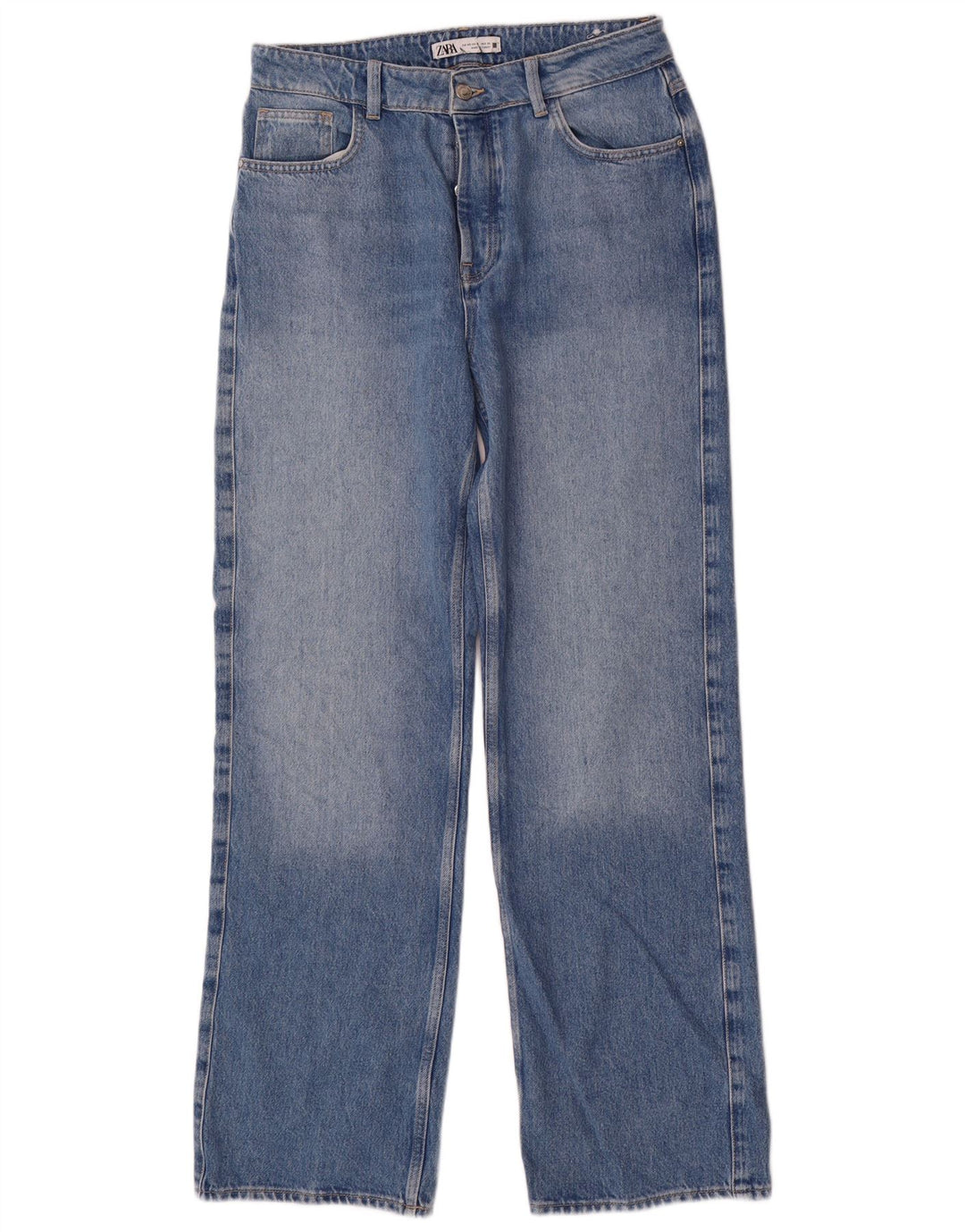 Damskie proste dżinsy Zara EU 40 Medium W30 L32 Niebieskie