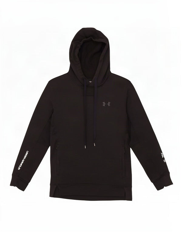 Męski dopasowany sweter z kapturem Under Armour, mały, czarny, poliestrowy
