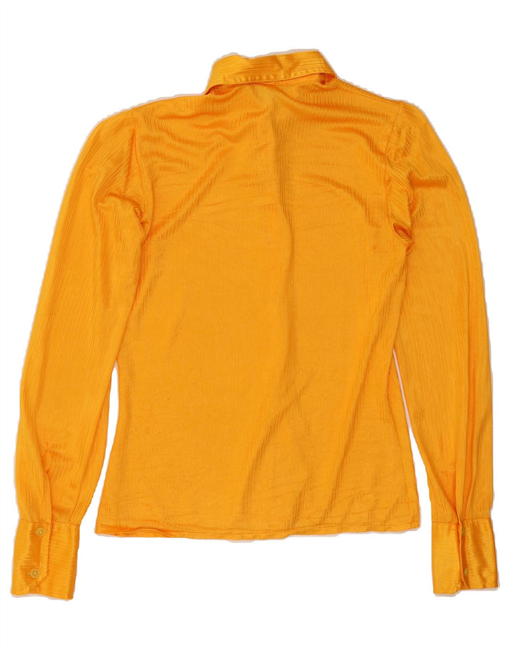 VINTAGE Womens Shirt Blouse IT 44 Medium Orange Vintage Vintage and Second-Hand Vintage from Messina Hembry 
