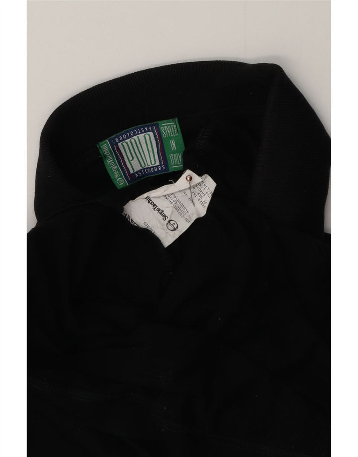 Męska koszulka polo SERGIO TACCHINI, duża, czarna, bawełniana