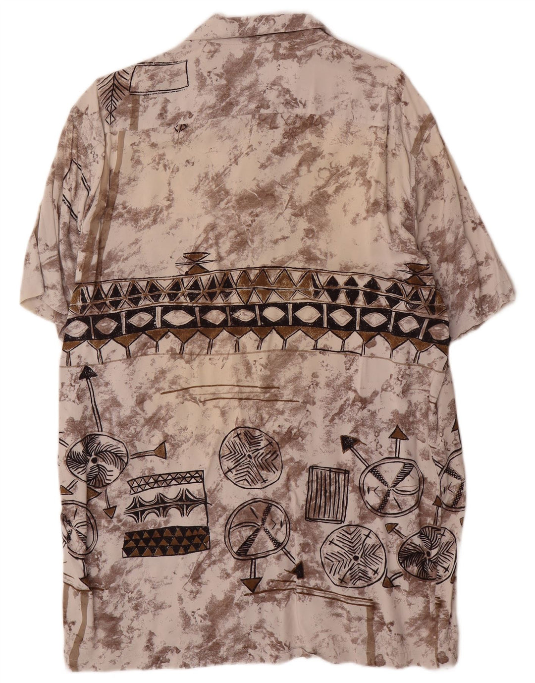 Męska koszula z krótkim rękawem Tipo' S w abstrakcyjny wzór, duża, wielokolorowa