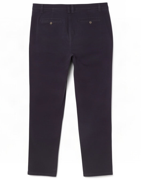 Joules Proste spodnie chino damskie UK 14 duże W32 L29 granatowe bawełniane