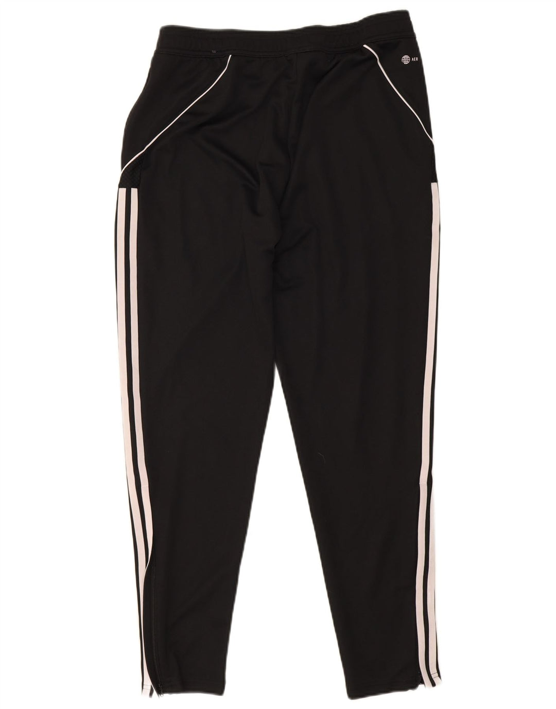 Męskie spodnie dresowe Adidas Slim Fit, duże, czarne, poliestrowe