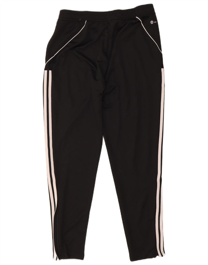 Męskie spodnie dresowe Adidas Slim Fit, duże, czarne, poliestrowe