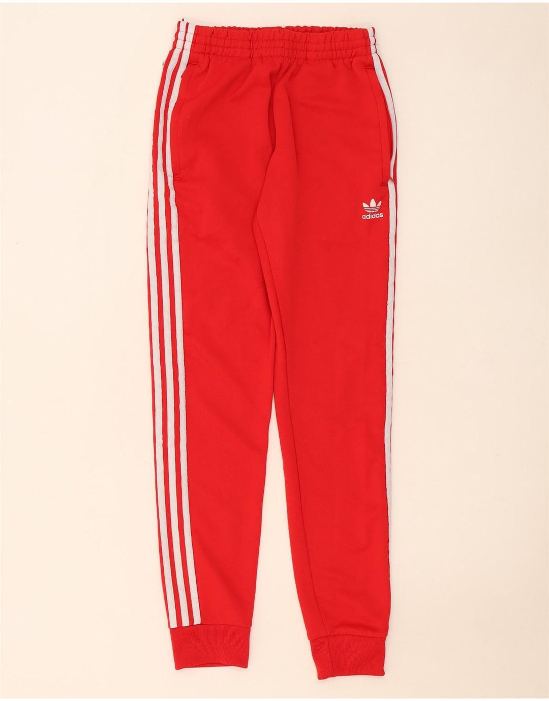 Adidas Męskie Spodnie Dresowe Joggery Małe Czerwone Poliester
