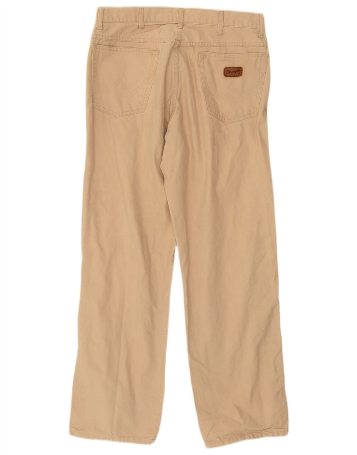 Spodnie męskie Wrangler Straight Casual W32 L29 Beżowe